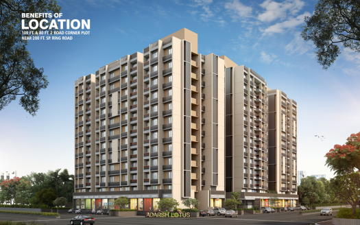 Adarsh Lotus – Premium 2 and 3 BHK Flats, Shops and Showrooms