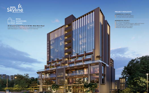 Rudram Skyline – Luxurious 3 BHK Flats, Shops, Showrooms and Offices at Ghatlodiya in Ahmedabad
