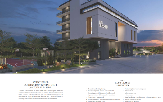 DSR SSC The Classe – 3 and 4 BHK Apartments In Hyderabad