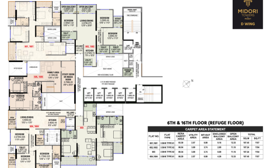 Midori Tower – 2, 3and 4 BHK Apartment in Pune