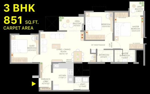 Vilas Yashone Hinjawadi Phase II – 3 BHK Apartment in Pune