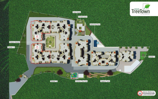 Kesar Treetown Phase 2 – 1, 2 and 3 BHK Apartments in Pune