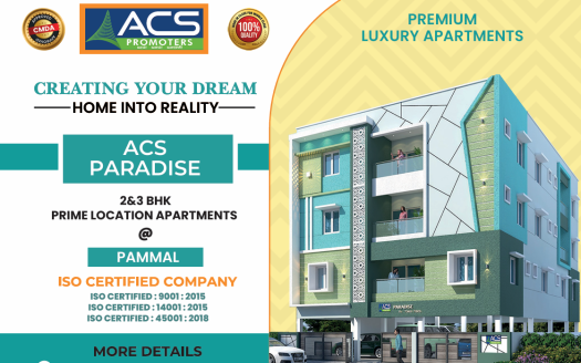 ACS Paradise – 2 and 3 BHK Apartments in Chennai