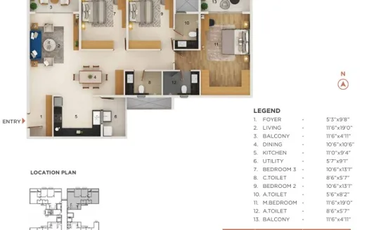 Adarsh Welkin Park Phase 2 – 3 BHK Apartment In Bangalore