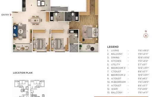 Adarsh Welkin Park Phase 2 – 3 BHK Apartment In Bangalore