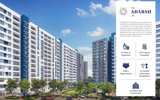 Adarsh Tropica Phase 1 – 1 and 2 BHK Apartments in Bangalore