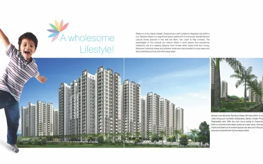 Cybercity Rainbow Vistas Rock Garden – 2, 3, 3.5 and 4 BHK Apartments In Hyderabad