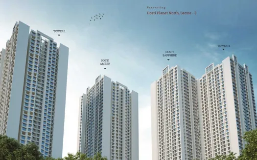 Dosti Planet North Phase 4 Dosti Opal – 1 and 1.5 BHK Apartments in Thane