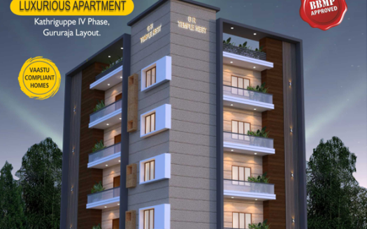 Laavanya GR Temple Nest – 3 BHK Apartment in Bengaluru