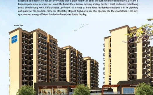 Landmark The Homes 81 – 1 and 2 BHK Apartments in Gurgaon