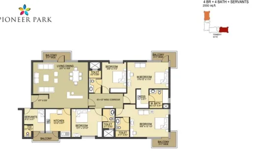 Pioneer Park – 2, 3 and 4 BHK Apartments in Gurgaon