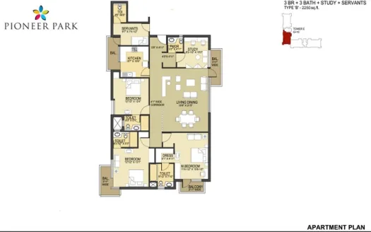 Pioneer Park – 2, 3 and 4 BHK Apartments in Gurgaon