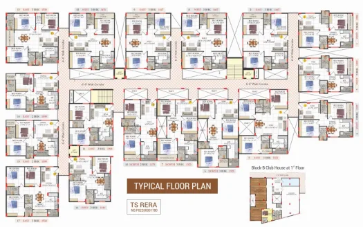 EAPL Sri Tirumala Millennium Phase II Block A – 2 and 3 BHK Apartments In Hyderabad