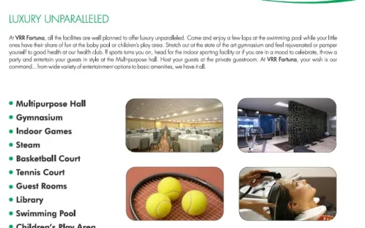 VRR Fortuna – 2 and 3 BHK Apartments in Bangalore