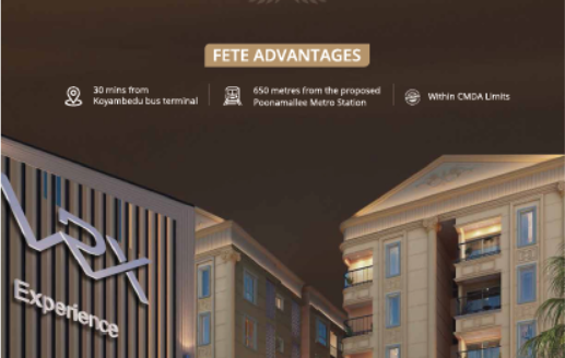 VRX Fete –  1, 1.5 and 2 BHK Apartment and Studio Apartments in Chennai