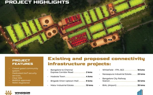 Windsor Township Phase 3 – Residential Plots in Bangalore