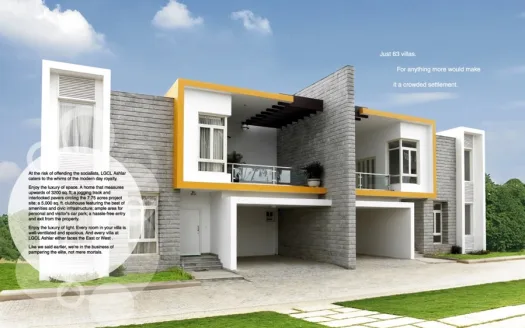 LGCL Ashlar – 3.5, 4 and 4.5 BHK Villas in Bangalore