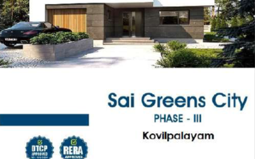 Sai Green City Phase III – 1, 2 and 3 BHK Villas and Residential Plot in Coimbatore