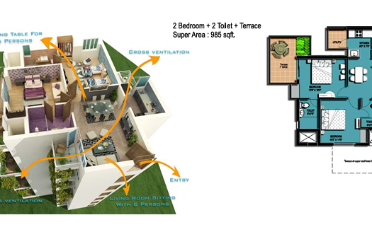 Amrapali Hanging Gardens – 1, 2, 2.5 and 3 BHK Apartments in Noida