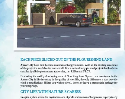 Apaar City – Residential Plots in Bhopal