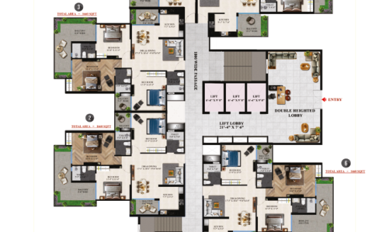 Charms Iconic Tower – 3 BHK Apartment in Ghaziabad