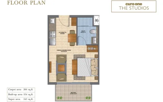 Curo One – 1 BHK Apartment in Chandigarh