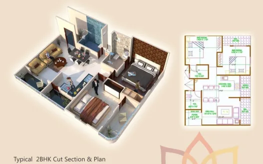 DCNPL Hills Vistaa Phase 1 – 2, 3 and 4 BHK Apartments in Indore