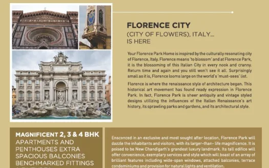 Florence Park – 2, 3 And 4 BHK Apartments in Chandigarh