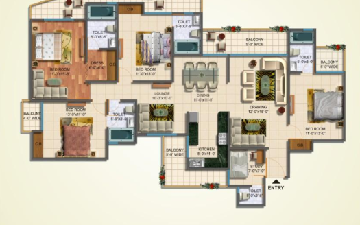 JM Aroma – 3, 3.5, 4 and 4.5 BHK Apartments in Noida