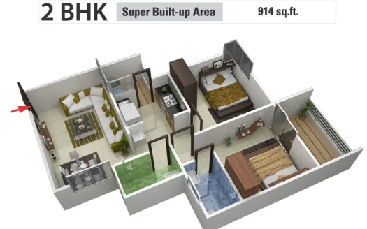 Laabham Residency Phase 1 – 1 and 2 BHK Apartments in Indore