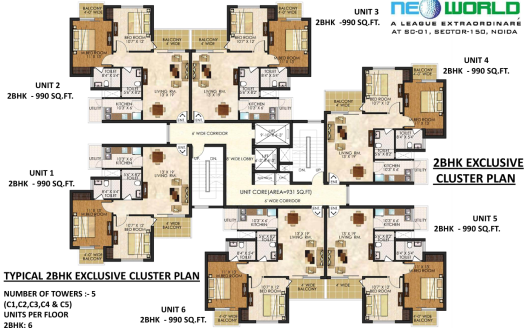 Logix Neoworld Phase 1 – 2 and 3 BHK Apartments in Noida