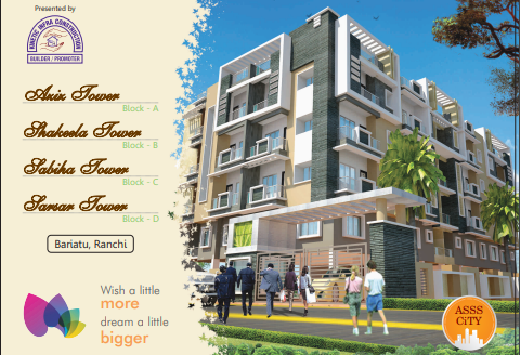 M Tech Aziz Shakeela Tower – 2 and 3 BHK Apartments in Ranchi
