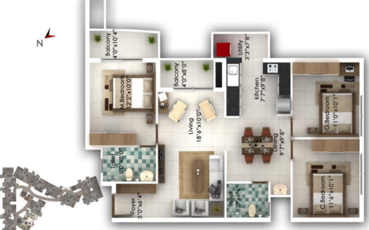 Mahabaleshwara Classique Ruby – 2 and 3 BHK Apartments in Mangalore