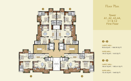 Omega Windsor Greens – 2 and 3 BHK Apartments in Lucknow