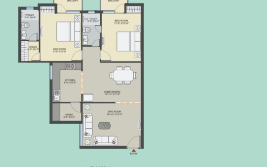 Pushpanjali Gardenia – 2, 3 and 4 BHK Apartments in Agra