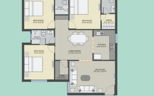 Pushpanjali Gardenia – 2, 3 and 4 BHK Apartments in Agra