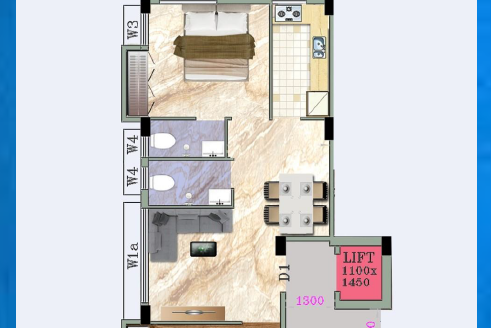 Firstbliss Raaj Sapphire – 2 BHK Apartment in Kolkata