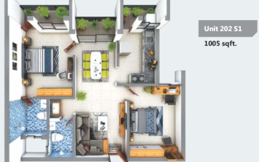 RedBricks Palm Hills Block B – 2 and 3 BHK Apartments in Mangalore