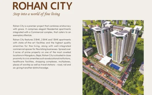 Rohan City – 1, 2, 3 and 5 BHK Apartment, Duplexes in  Mangalore