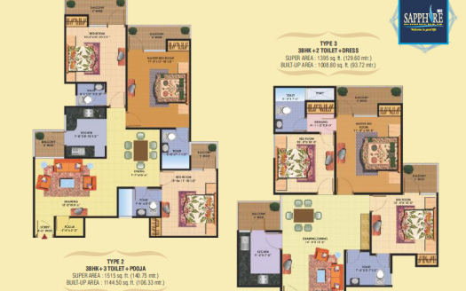 SCC Sapphire – 2 and 3 BHK Apartments in Ghaziabad