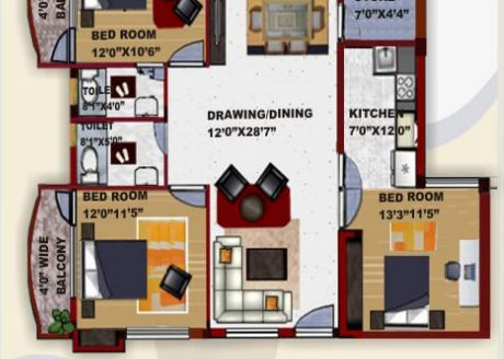 Sai Prerna – 3 BHK Apartment in Ranchi