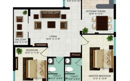 Tanny Smilestone – 2 BHK Apartment in Coimbatore