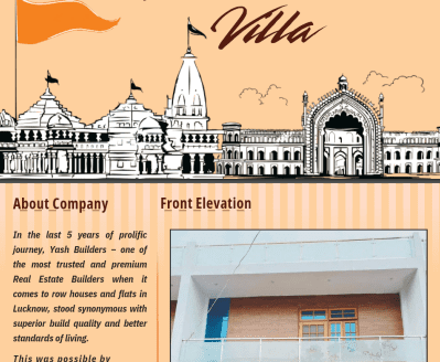 Yash Ideal Villa – 3 BHK Row House in Lucknow