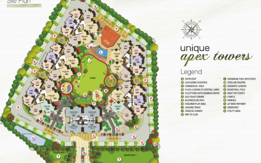 Unique Builder Unique Apex Towers Phase 1 – 2 and 3 BHK Apartments in Jodhpur