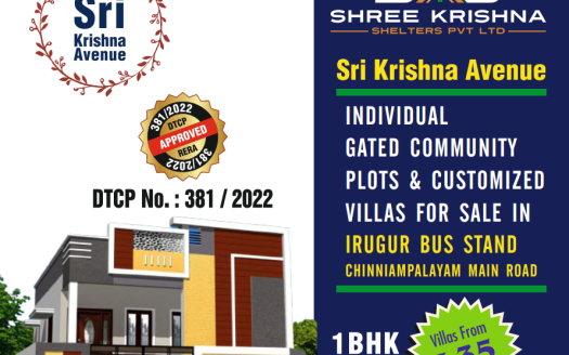 Shree Krishna Avenue – 1, 2 and 3 BHK Villas in Coimbatore