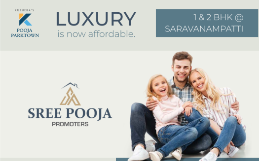 Sree Pooja Pooja Park Town – 1 and 2 BHK Apartments in Coimbatore