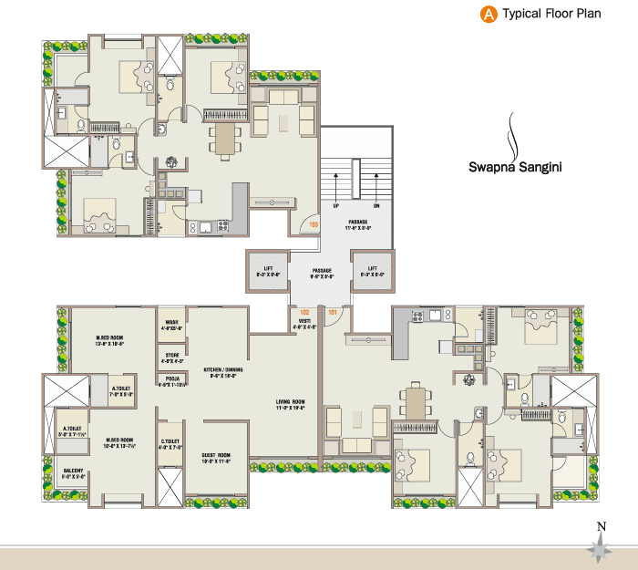 Swapna Sangini – 3 BHK Apartment in Surat