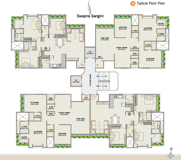 Swapna Sangini – 3 BHK Apartment in Surat