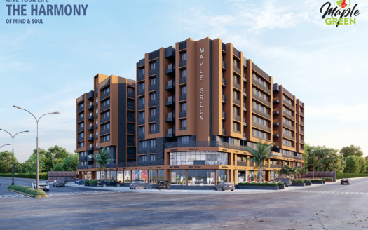 Maple Green Residency Tower A to D – 2 and 3 BHK Apartments in Gandhinagar