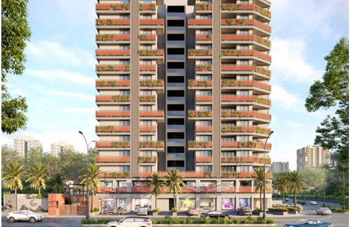 S R Saffron Heights – 3 and  4 BHK Apartments in Gandhinagar